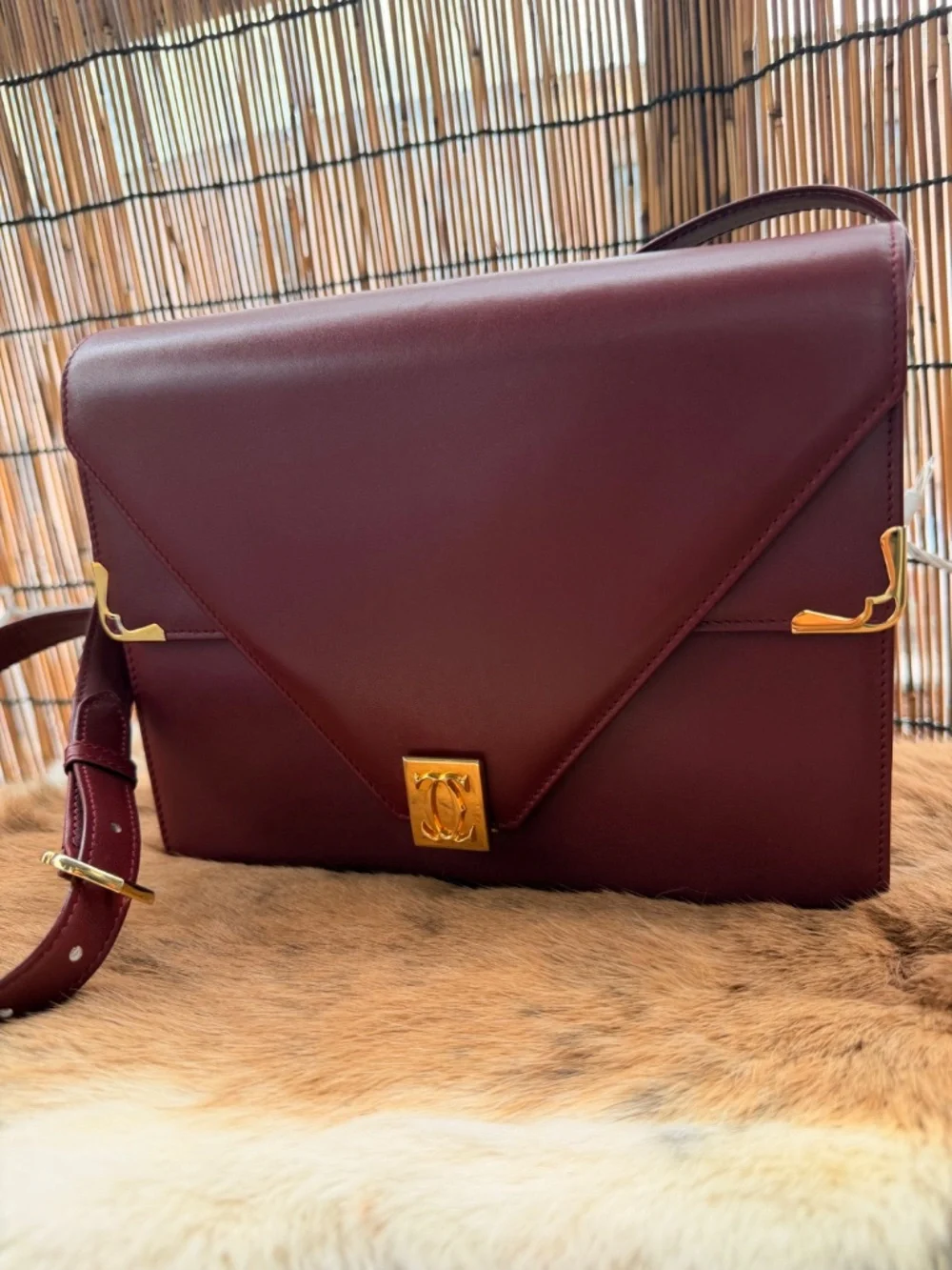 Vintage Must de Cartier Bordeaux Envelope — 1990s - Picture 4 of 15